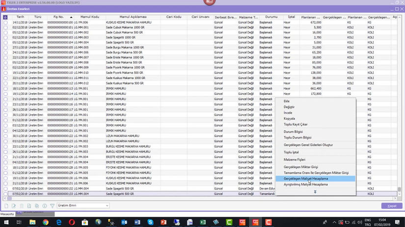 Fiili genel gider yüklemenin malzeme maliyetleri üzerinden yapılması